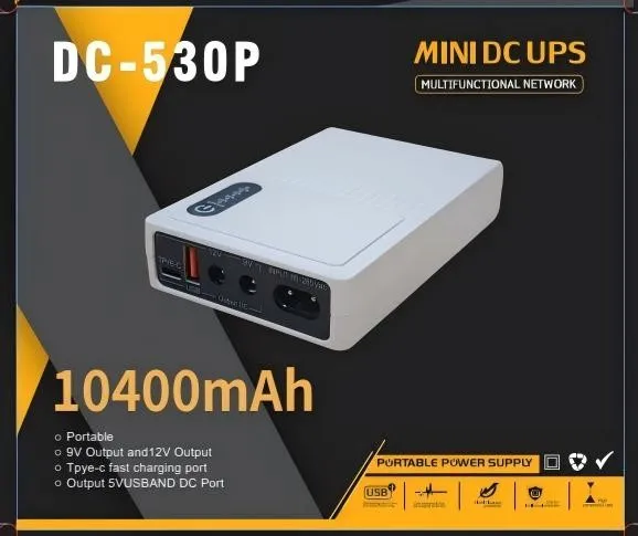Mini DC UPS DC 5V 9V 12V Poe DC15V 24V Power Bank For WiFi Router, Camera suppliers