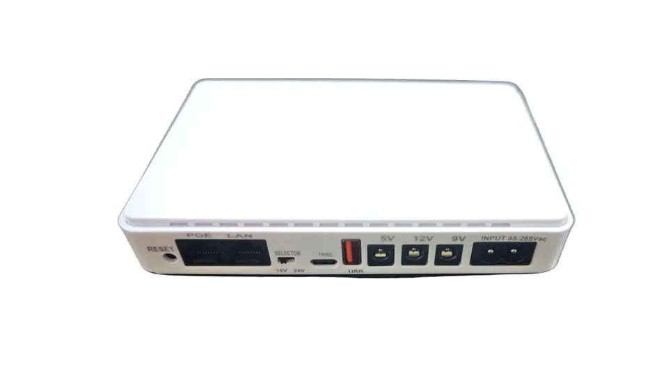 Mini Poe UPS For CCTV Camera 8800-10400mAh 18W DC Lithium Backup Power factory